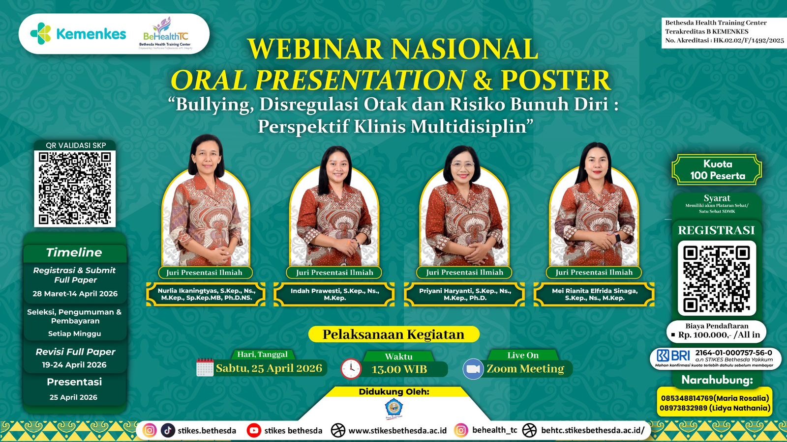 WEBINAR NASIONAL 2026 – ORAL PRESENTATION & POSTER